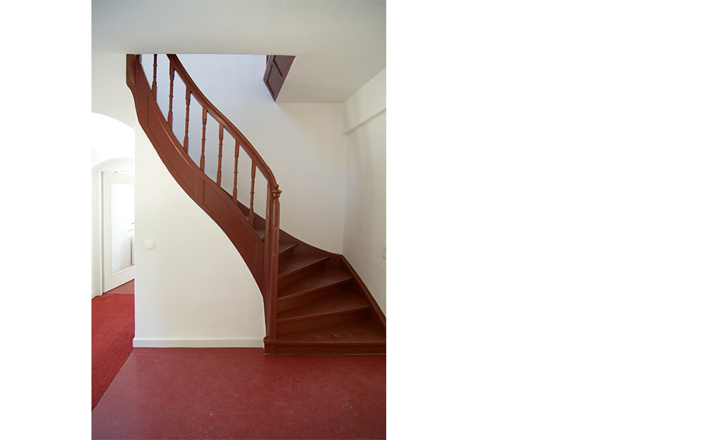 Innenperspektive Treppenraum Denkmalschutz Umbau Integrationskindergarten in Dachau